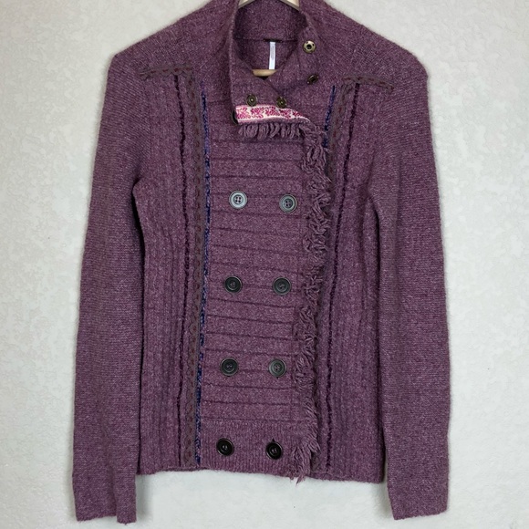 Free People Sweaters - Free people military double breasted sweater